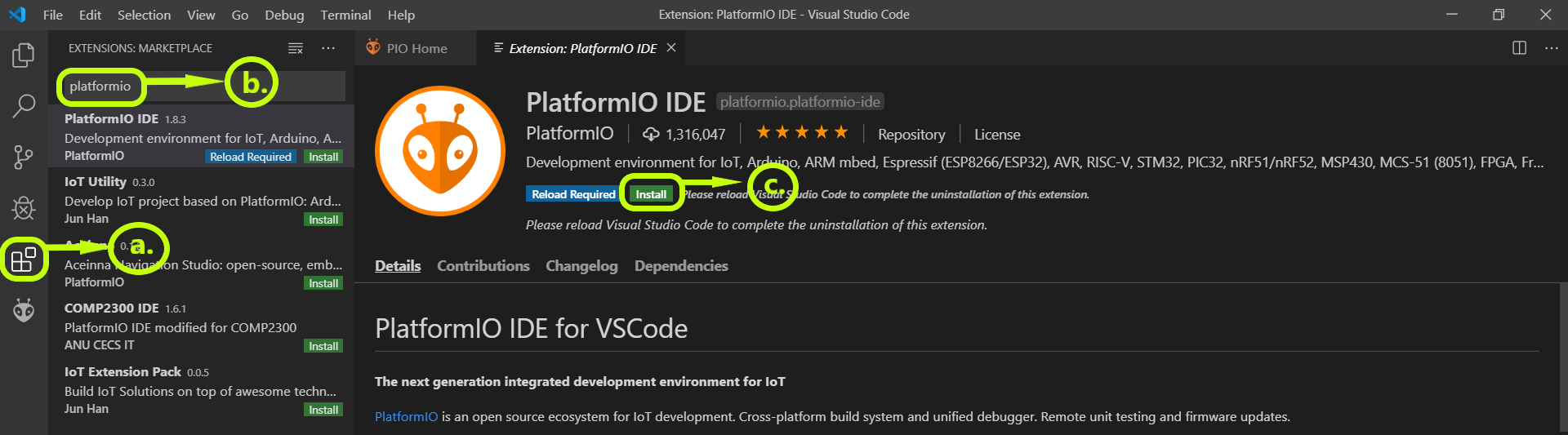 Platform IO - IOT-A-SYNC